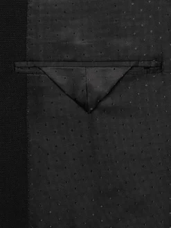 Big & Tall Suits|3-piece Suits-Michael Strahan Classic Fit Wool Blend Suit Jacket Black Solid