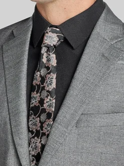 3-piece Suits|Suit Separates-Joseph Abboud Classic Fit Wool Blend Suit Jacket Black Solid