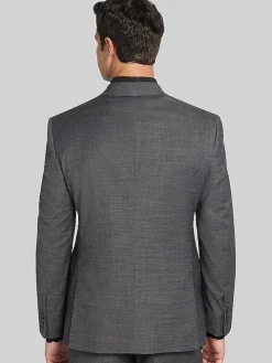 3-piece Suits|Suit Separates-Joseph Abboud Classic Fit Wool Blend Suit Jacket Black Solid