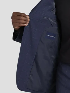 3-piece Suits|Suit Separates-Joseph Abboud Classic Fit Wool Blend Windowpane Suit Jacket Blue Window