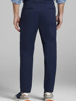 Casual Pants & Chinos|Casual Pants & Chinos-Joseph Abboud Comfort Stretch Chino Pleated Navy