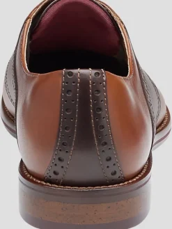 Dress & Formal Shoes|Oxfords-Johnston &Amp; Murphy Conard 2.0 Leather Plain Toe Oxfords Tan/Mahogany