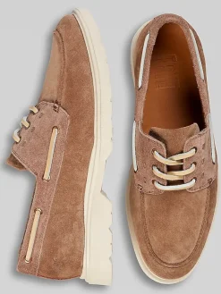 Loafers & Slip-ons|Casual Shoes-Frye Connor Boat Shoes Brown