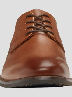 Oxfords|Dress & Formal Shoes-Joseph Abboud Cosmo Leather Plain Toe Oxfords Black