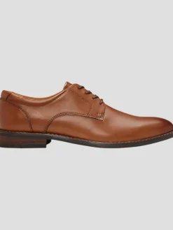 Oxfords|Dress & Formal Shoes-Joseph Abboud Cosmo Leather Plain Toe Oxfords Black