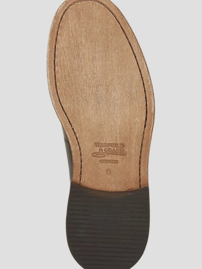 Loafers & Slip-ons|Dress & Formal Shoes-Warfield &Amp; Grand Diggs Leather Moc Toe Penny Loafers Charcoal