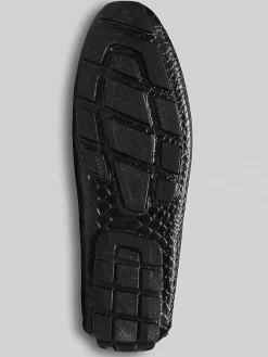 Loafers & Slip-ons-Donald Pliner Donnie Moc Toe Bit Drivers Black