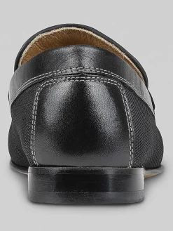 Loafers & Slip-ons-Donald Pliner Donnie Moc Toe Bit Loafers Black