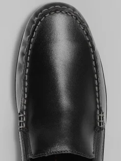 Loafers & Slip-ons-Rockport Dudley Moc Toe Casual Loafers Black