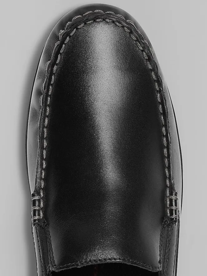 Loafers & Slip-ons-Rockport Dudley Moc Toe Casual Loafers Black