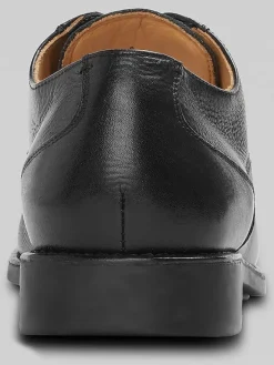 Oxfords|Dress & Formal Shoes-Belvedere Duke Leather Lace-up Cap Toe Oxfords Black