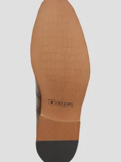 Oxfords|Dress & Formal Shoes-Stacy Adams Dunbar Leather Wingtip Oxfords Tan