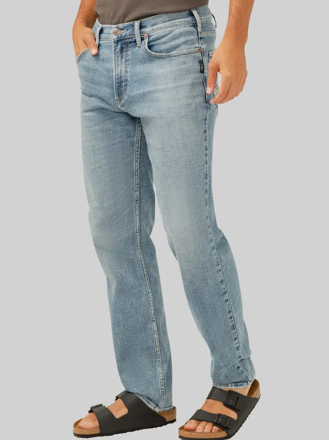 Jeans|Jeans-Silver Jeans Eddie Classic Athletic Fit Tapered Leg Luxe Heritage Jeans Medium Wash