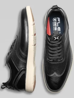 Dress & Formal Shoes-Stacy Adams Edgewood Wingtip Elastic Lace Dress Shoes Black