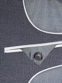 3-piece Suits|Big & Tall Suits-Awearness Kenneth Cole Executive Fit Wool Blend Suit Jacket Blue/Postman