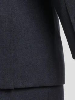 Suit Separates|3-piece Suits-Pronto Uomo Platinum Executive Fit Wool Suit Jacket Black
