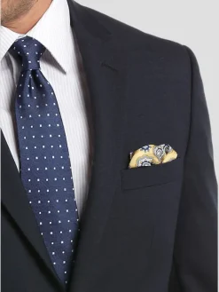 Suit Separates|3-piece Suits-Pronto Uomo Platinum Executive Fit Wool Suit Jacket Black