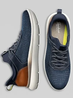 Sneakers|Casual Shoes-Florsheim Fleet Knit Elastic Lace Sneakers Gray