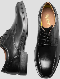 Oxfords|Dress & Formal Shoes-Florsheim Forecast Leather Waterproof Bike Toe Oxfords Black