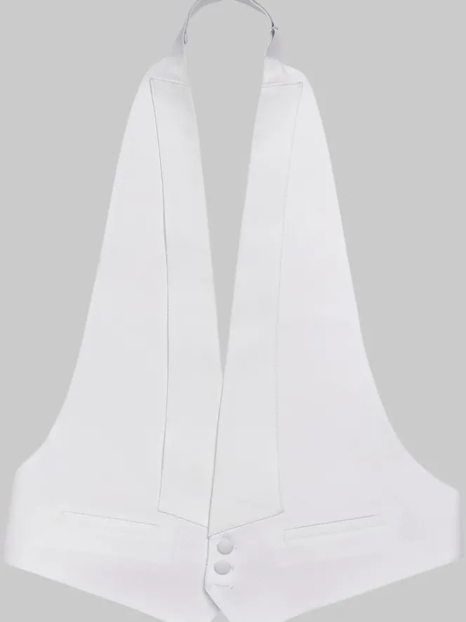 Formal Accessories|Vests-Pronto Uomo Formal Suit Vest White