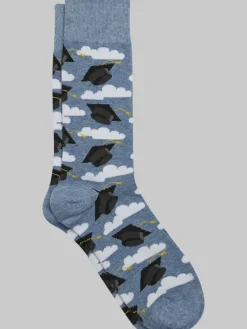 Socks-Egara Graduation Socks, 1-pair Chambray Heather