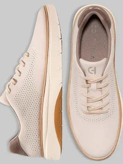 Sneakers|Casual Shoes-Cole Haan GrandPro FeatherArc Laser Sneakers Ironstone Nubuck/Silver Birch/