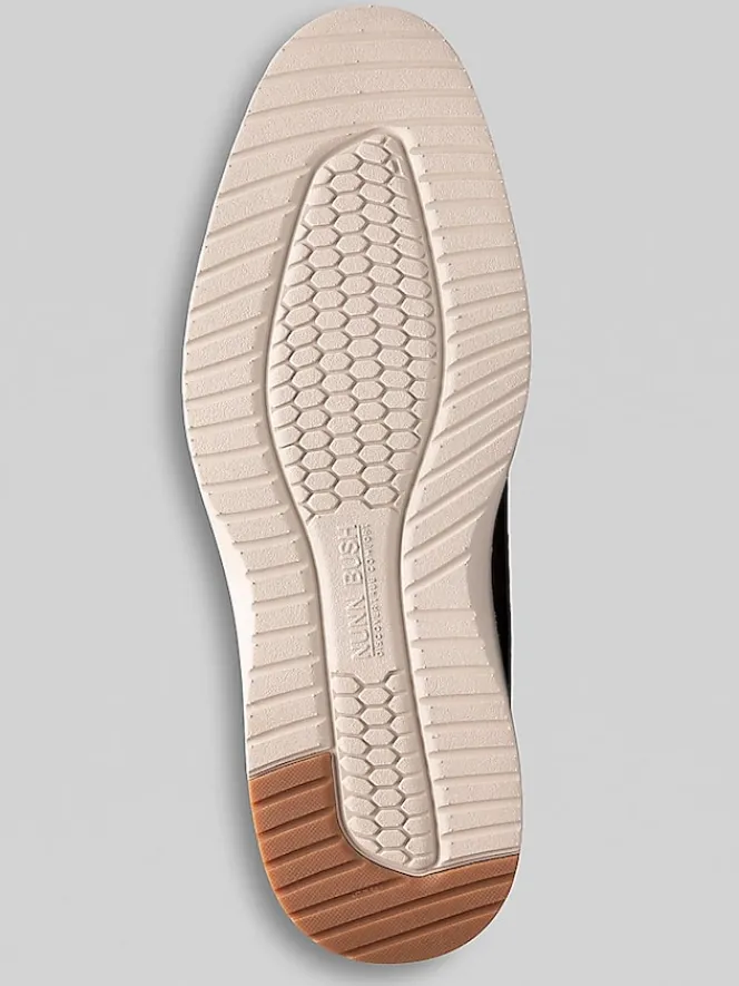 Oxfords|Casual Shoes-Nunn Bush Griff Knit Plain Toe Oxfords Brown