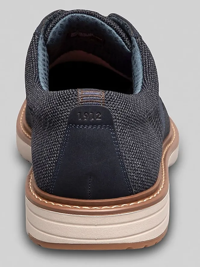 Oxfords|Casual Shoes-Nunn Bush Griff Knit Plain Toe Oxfords Brown