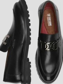 Loafers & Slip-ons|Dress & Formal Shoes-Stacy Adams Hale Leather Bit Moc Toe Loafers Black
