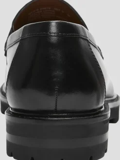 Loafers & Slip-ons|Dress & Formal Shoes-Stacy Adams Hale Leather Bit Moc Toe Loafers Black