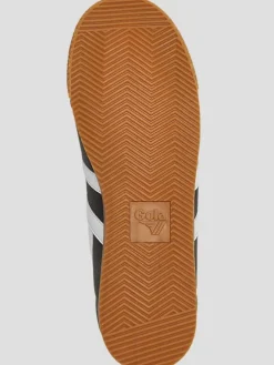 Casual Shoes|Casual Shoes-Gola Harrier Leather Sneakers Blk/Wht/Wht