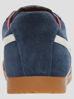 Sneakers|Casual Shoes-Gola Harrier Suede Sneakers Nvy/Ofwht/Red