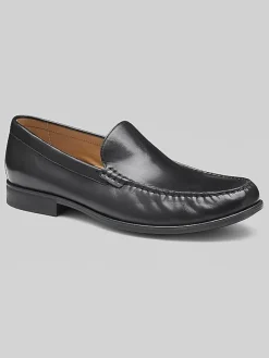 Loafers & Slip-ons|Casual Shoes-Johnston &Amp; Murphy Harrison Venetian Glove Leather Slip Ons Black