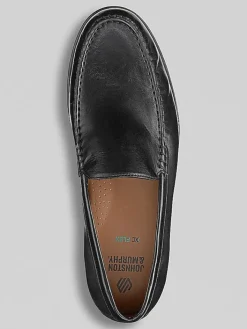 Loafers & Slip-ons|Casual Shoes-Johnston &Amp; Murphy Harrison Venetian Glove Leather Slip Ons Black