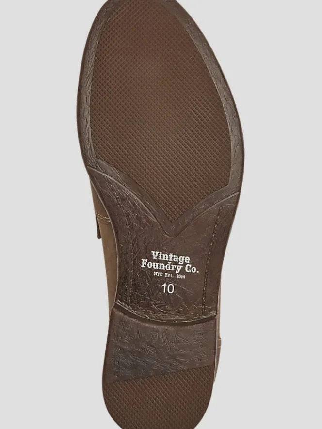 Loafers & Slip-ons-Vintage Foundry Harry Suede Penny Loafers Taupe