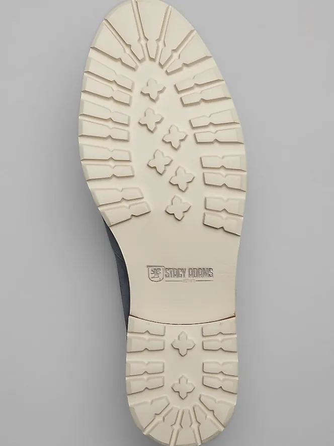 Casual Shoes|Casual Shoes-Stacy Adams Hopkins Suede Moc Toe Penny Loafers Brown/White