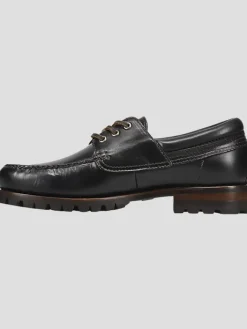 Loafers & Slip-ons-Frye Hudson Camp Moc Toe Loafers Black