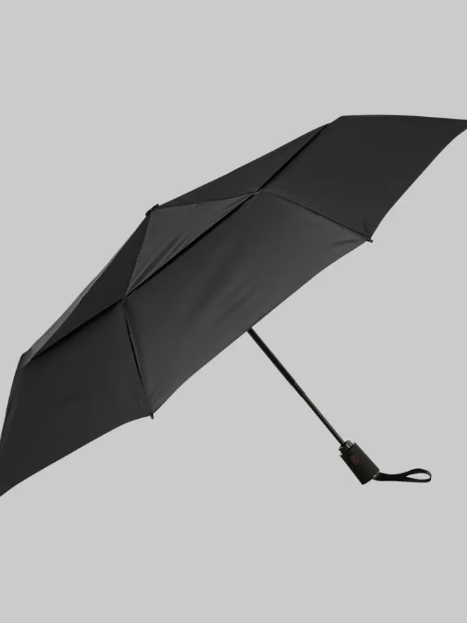 Travel & Luggage-Shedrain 43-Inch Compact Collapsible Auto-Open Umbrella Black