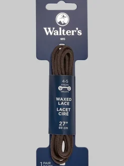 Shoe & Clothing Care-Walters 27-Inch Waxed Shoelaces, Brown