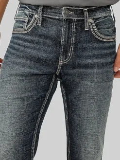 Jeans|Jeans-Silver Jeans Jace Slim Fit Bootcut Jeans Dark Wash