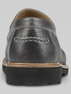 Loafers & Slip-ons-Donald Pliner Joe Moc Toe Loafers Gray