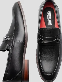 Loafers & Slip-ons|Dress & Formal Shoes-Stacy Adams Kaylor Leather Moc Toe Loafers Black