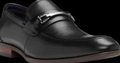 Loafers & Slip-ons|Dress & Formal Shoes-Stacy Adams Kaylor Leather Moc Toe Loafers Black