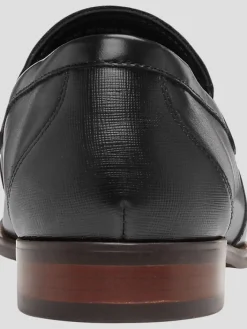 Loafers & Slip-ons|Dress & Formal Shoes-Stacy Adams Kaylor Leather Moc Toe Loafers Black