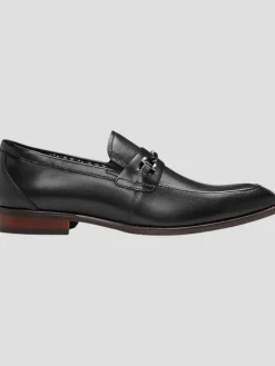 Loafers & Slip-ons|Dress & Formal Shoes-Stacy Adams Kaylor Leather Moc Toe Loafers Black