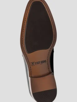 Loafers & Slip-ons|Dress & Formal Shoes-Stacy Adams Kaylor Leather Moc Toe Loafers Black