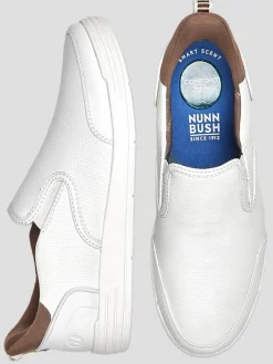 Loafers & Slip-ons|Casual Shoes-Nunn Bush Kore City Walk EZ Moc Toe Slip On Shoes Black