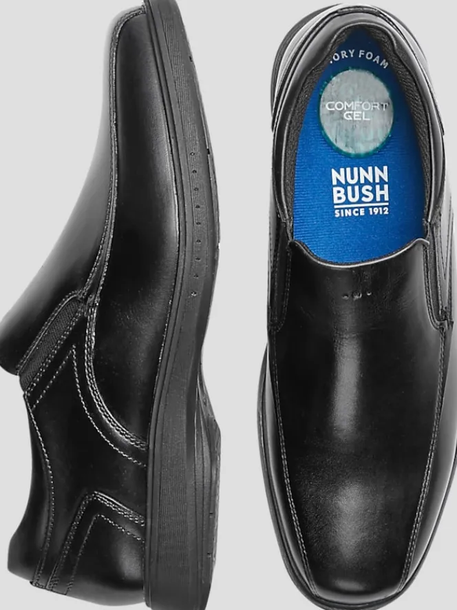 Casual Shoes|Casual Shoes-Nunn Bush KORE PRO Bicycle Toe Slip Ons Black