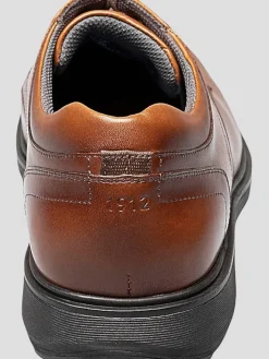 Oxfords|Casual Shoes-Nunn Bush KORE PRO Leather Plain Toe Oxfords Black