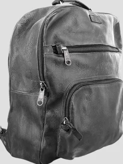 Travel & Luggage-Bedstu Lafe Leather Travel Backpack Black
